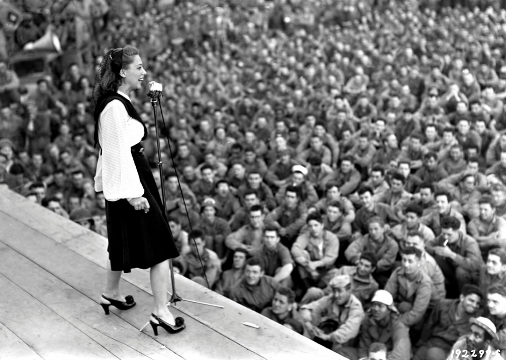 Stars who joined and entertained during wartime
